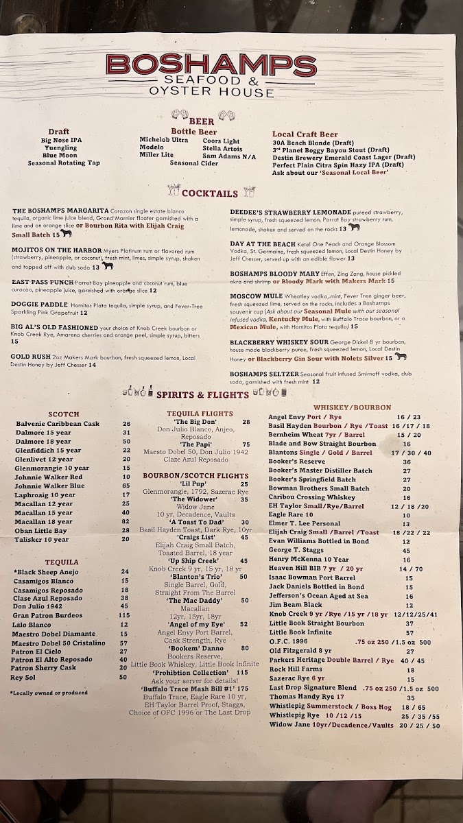 Boshamps Seafood and Oyster House Menu - Image 3