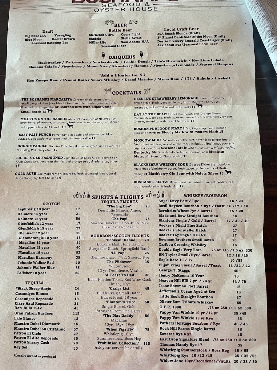 Boshamps Seafood and Oyster House Menu - Image 6